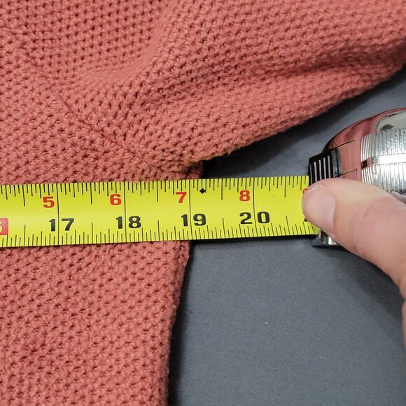 Madewell Textured Knit Cotton Blend Crewneck Pullover Sweater Dusty Pink - Picture 8 of 10